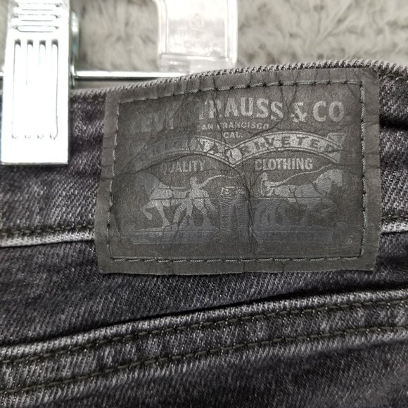 Levi's Jeans Womens 32 Black 711 Distressed Skinny Stretch Denim - Picture 11 of 14